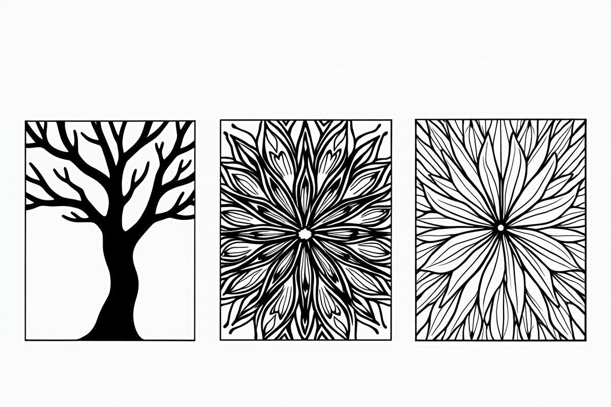 Decorative Tree Floral Mandala Tile, a Decorative Illustration by Artivon (Photo 5 of 6)
