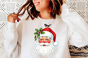 Vintage Santa Sublimation Bundle, an Illustration by SinaCreation (Thumbnail 3 of 7)