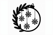 Christmas Ornament Laser Cut Bundle, a Graphic by Creativeshirt (Thumbnail 10 of 16)