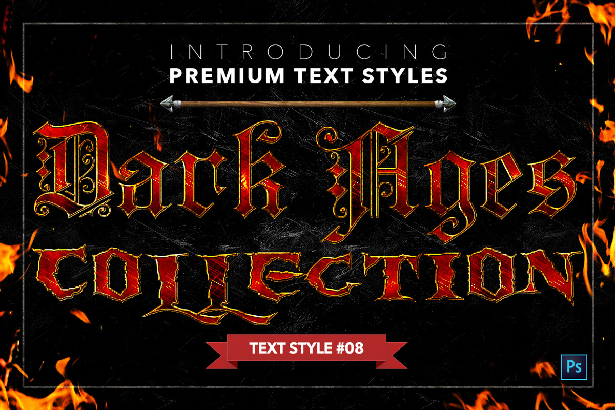 Dark Ages #2 - Text Styles, a Layer Style Add-On by Jonas Stensgaard (Photo 9 of 28)