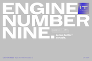 Latino Gothic Variable, a Sans Serif Font by Latinotype (Thumbnail 9 of 10)