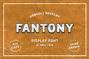 Fantony Vintage Display Font, a Sans Serif Font by rbcs_vibes (Thumbnail 1 of 3)