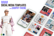 Social Media & Shopify 2.0 Templates, a Marketing Template by Kay Designs (Thumbnail 1 of 10)
