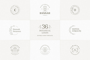 36 Botanical Logo Templates | Canva, a Branding & Logo Template by Vasya Kobelev