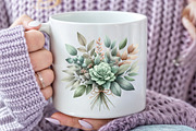 Mint Fresh Green Autumn Clipart, an Illustration by Pixels.Craft (Thumbnail 4 of 7)