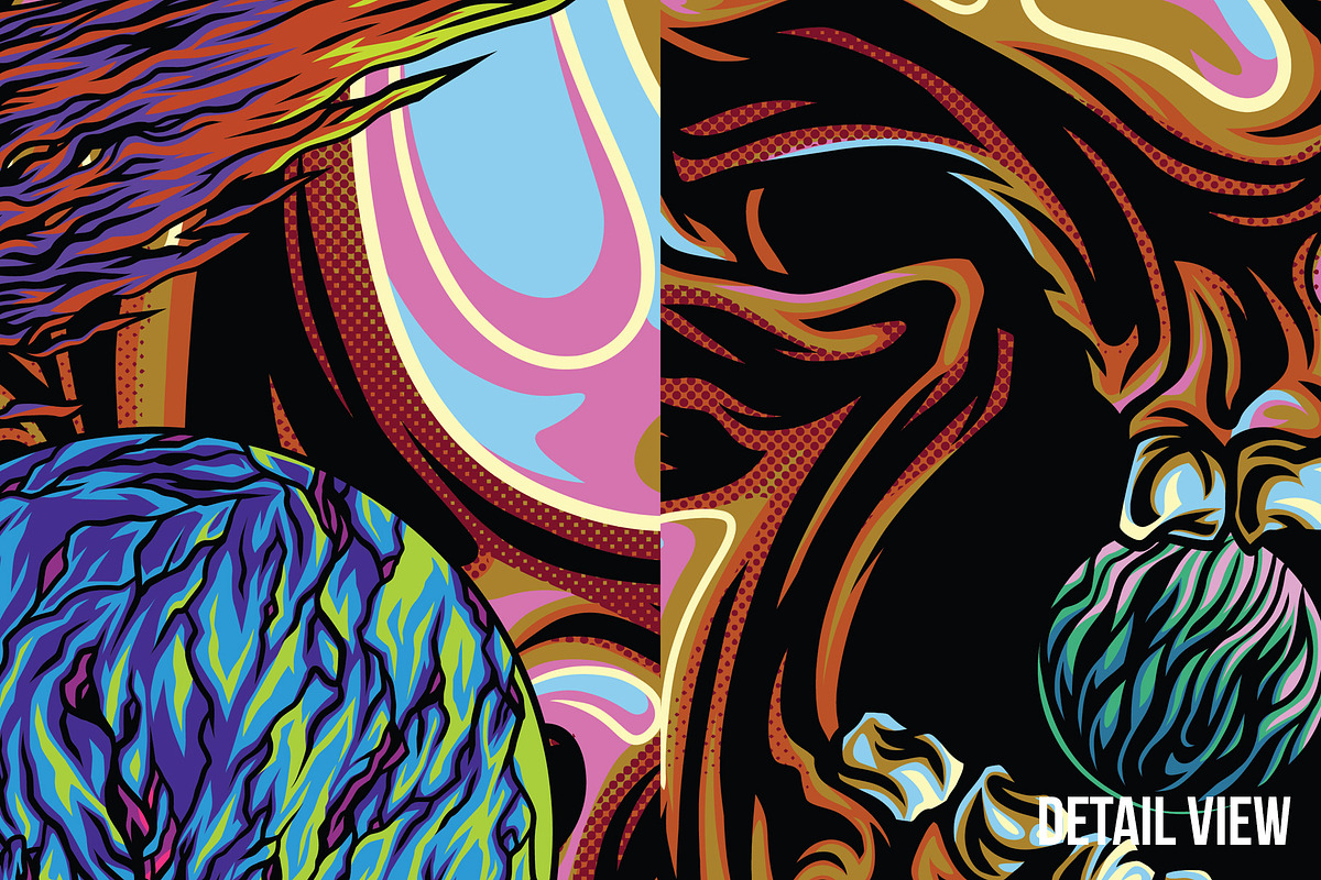 Skullwave Part 7 T-Shirt Design, an Illustration by badsyxn (Photo 2 of 4)