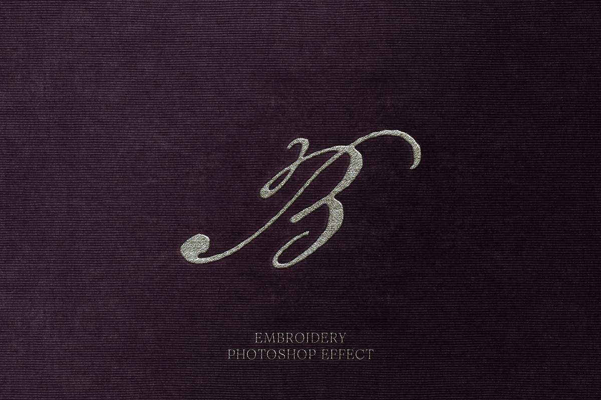 ODARA Embroidery Logo & Text Effect, a Texture Graphic by Universo Gaia @doyougaia (Photo 5 of 12)