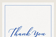 Elegant thank you card with a script message and a hand drawn fl, an Illustration by Studio ANNA (Thumbnail 2 of 2)