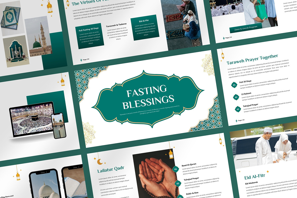 Ramadan Slides, a Presentation Template by FIBRINOSÄ (Photo 1 of 2)