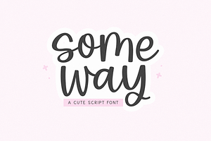 Someway Cute Script Font