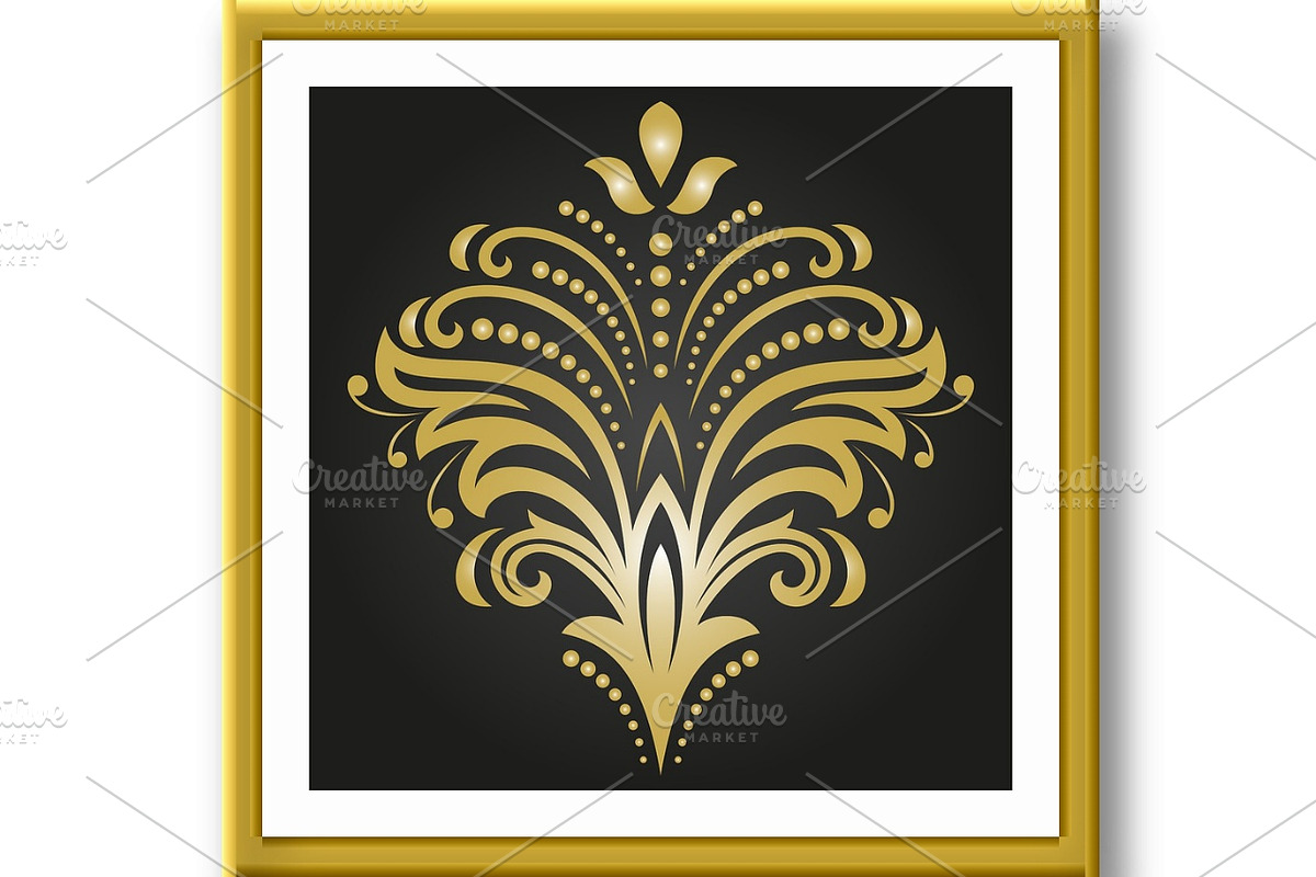 Floral Vector Abstract Pattern, a Decorative Illustration by FineArtStudio (Photo 3 of 3)
