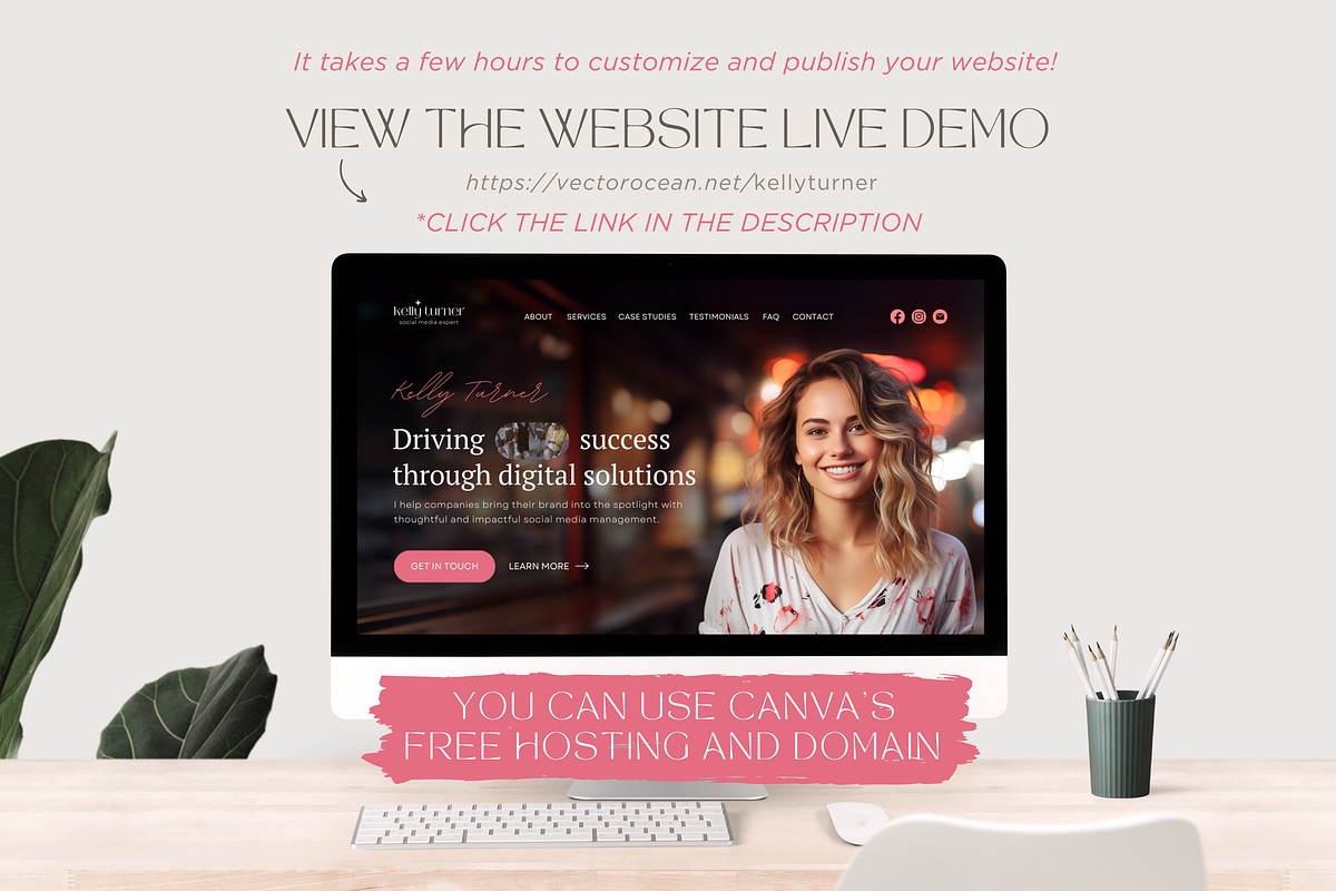 Social Media Manager Website, a Landing Page Template by vectorocean (Photo 7 of 11)