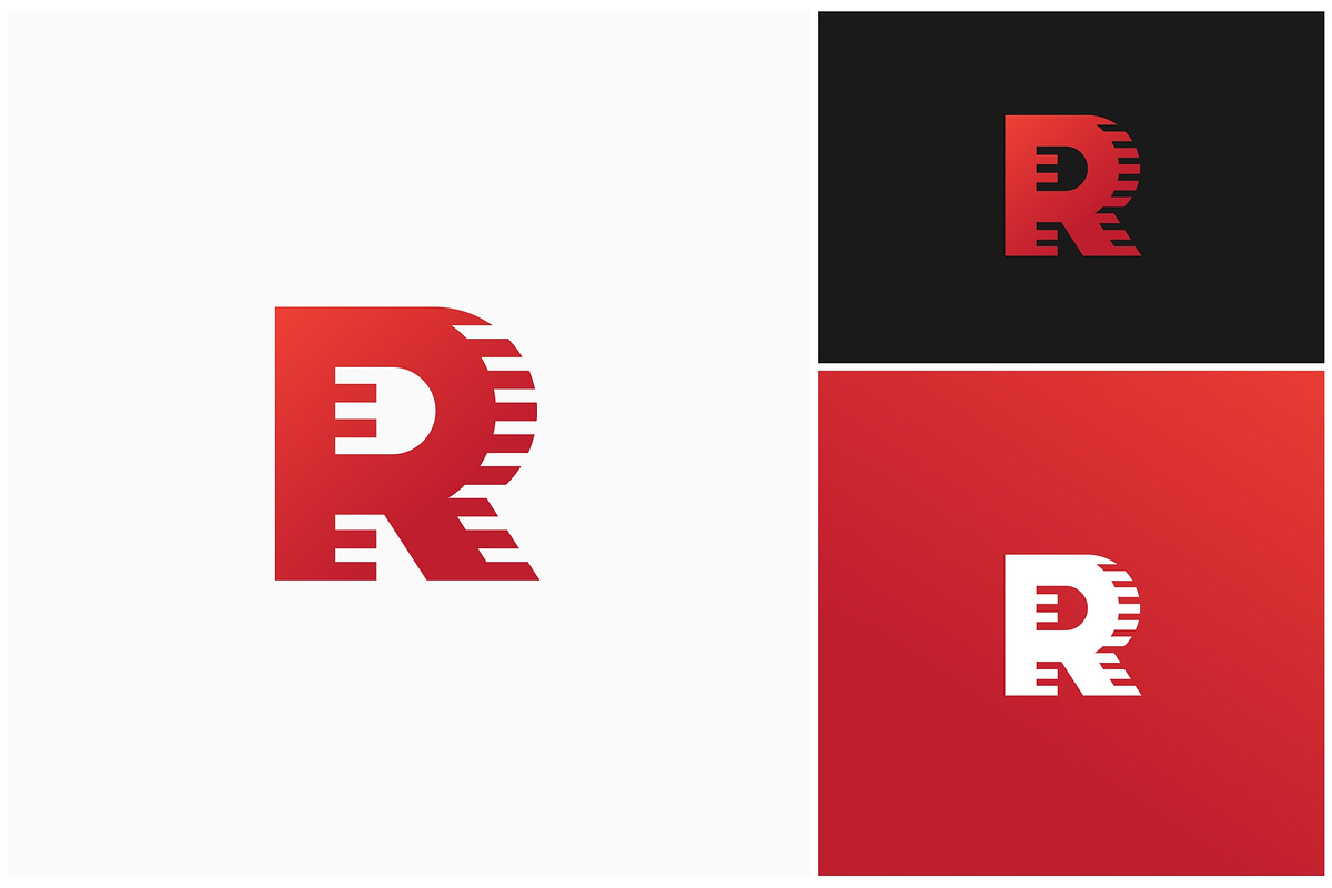 Letter R Motion Geometric Logo, a Branding & Logo Template by ika trisiana (Photo 2 of 2)