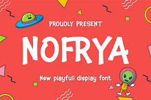 Nofrya | Modern Playful Display Font