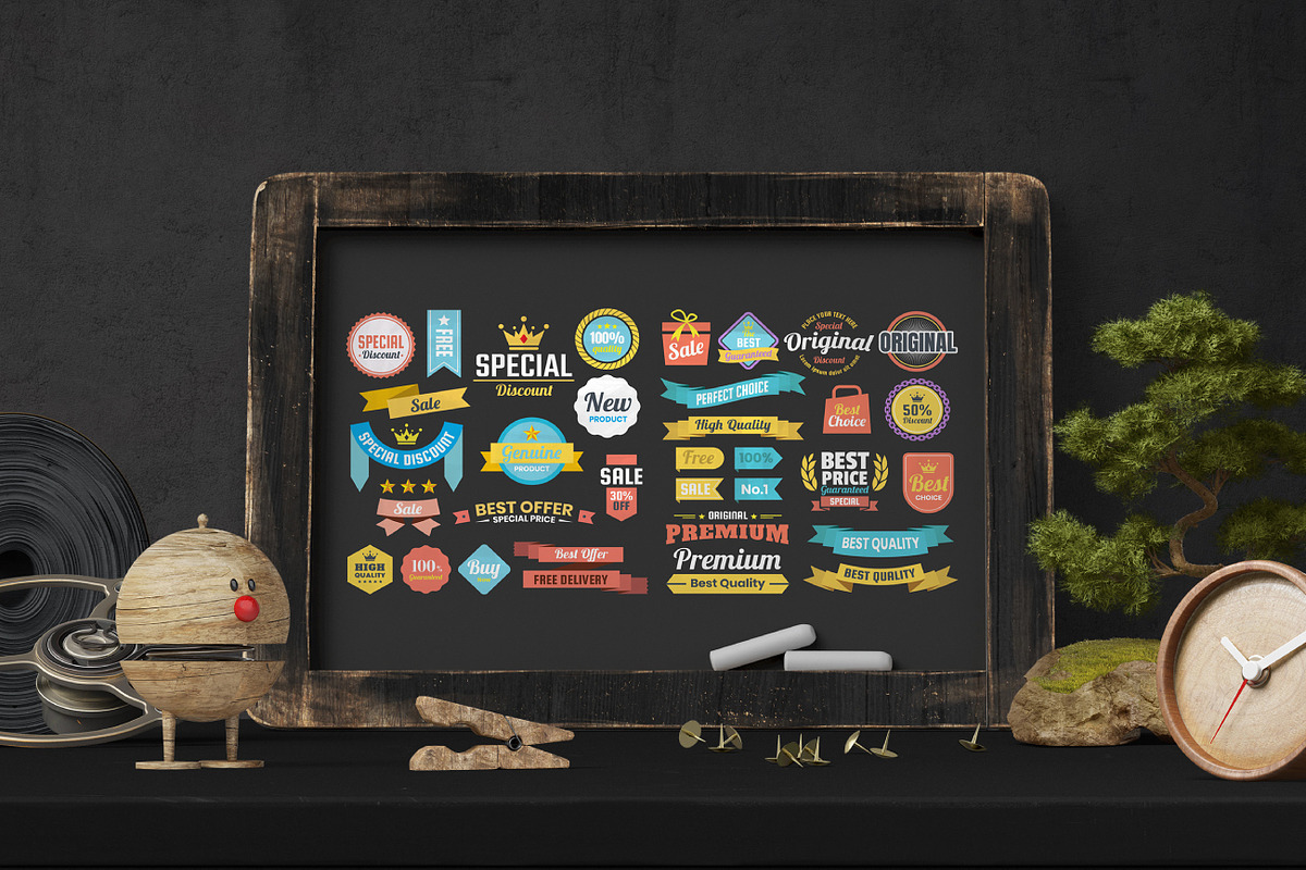 1046 VINTAGE BADGE & RIBBON, a Branding & Logo Template by Toonsteb (Photo 17 of 19)