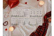 Valentine Cozy Paper Grid Mockup, a Product Mockup by MockupWizard (Thumbnail 3 of 3)
