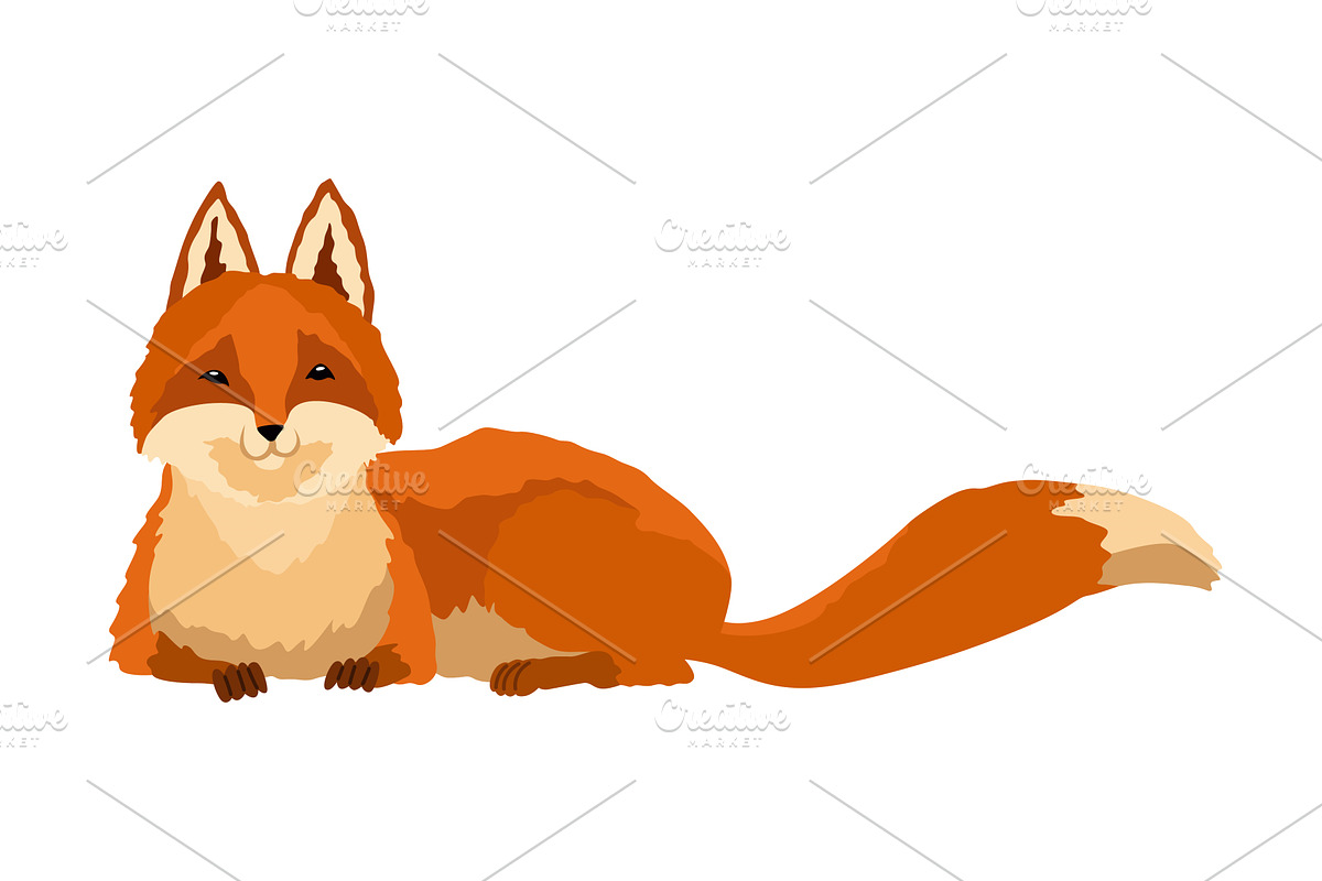Red fox. Funny character, forest, an Animal Illustration by the8monkey