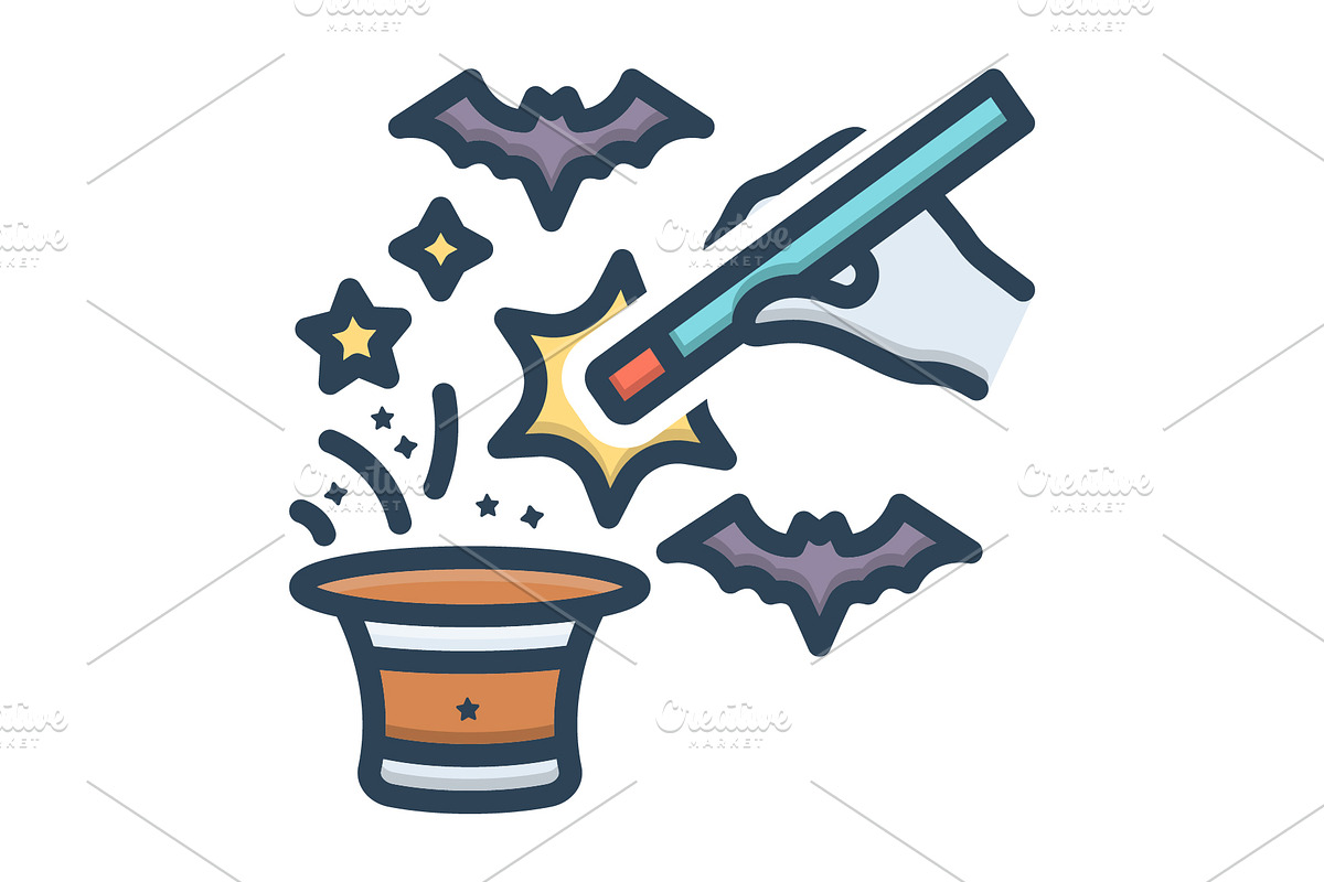 Trick magic color icon, a Duotone Icon by Creative priyanka