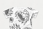Beautiful seamless Protea pattern, a Pattern Graphic by Etienne & Yolandi Outram (Thumbnail 4 of 5)