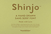 Shinjo - A Handmade Sans Serif, a Sans Serif Font by Komet & Flicker (Thumbnail 1 of 15)