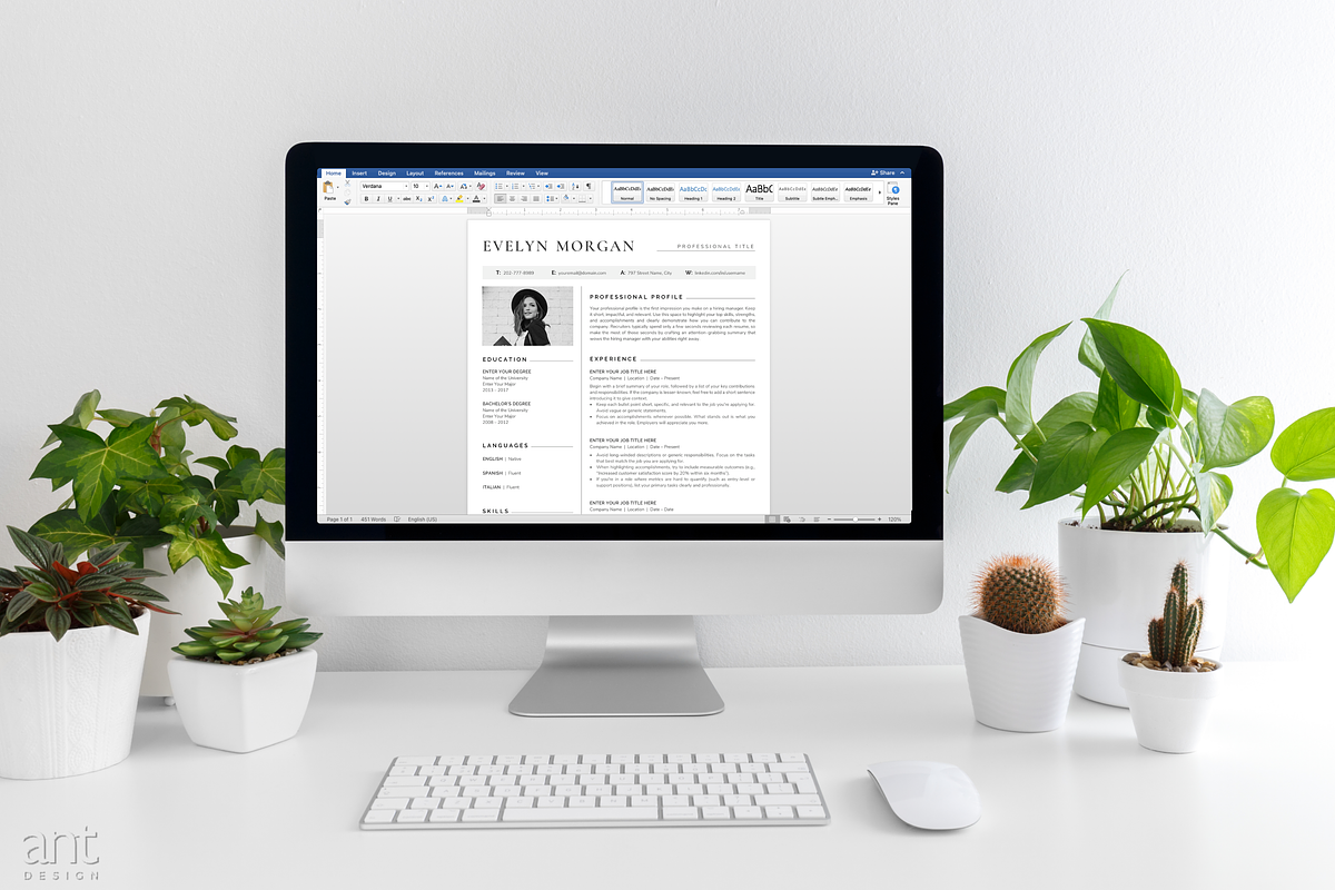 Modern Resume Template - The Morgan, a Resume Template by AntDesignStudio (Photo 6 of 9)