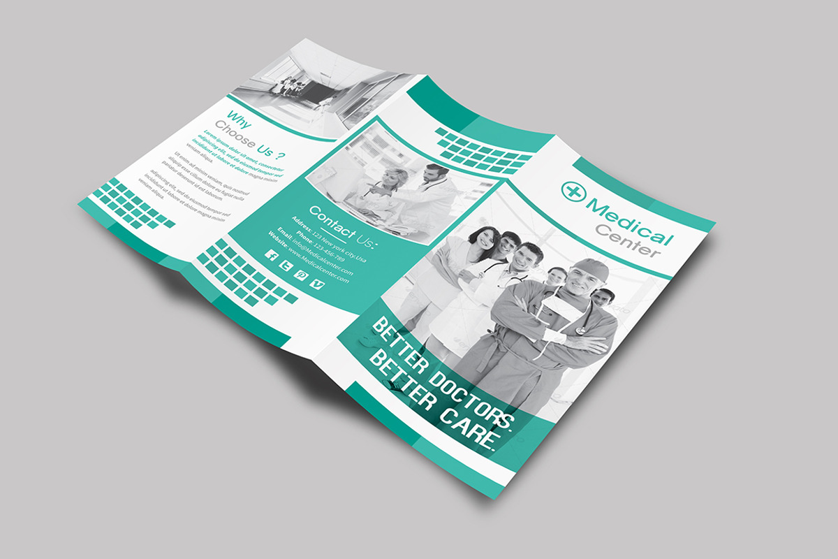 Medical Trifold Brochure, a Brochure Template by Creative  designer (Photo 1 of 7)