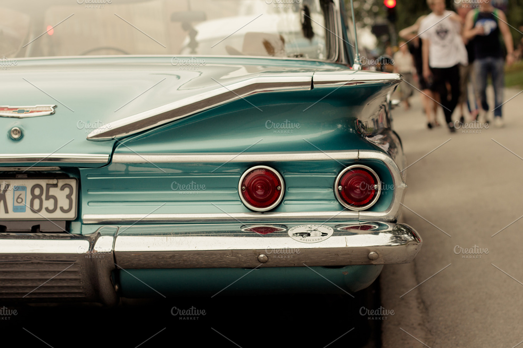 Classic Blue Car Tail