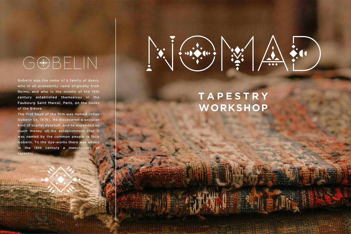 Ajoure - Folk Art Logo Font Family, a Sans Serif Font by Struvictory.art (Photo 6 of 10)