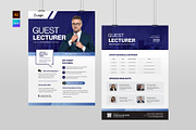 Guest Lecturer Poster Template, a Flyer Template by BrandPacks (Thumbnail 1 of 4)