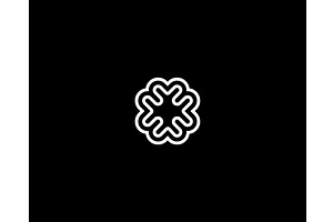 Abstract brain logotype minimalistic, an Illustration by Bureau