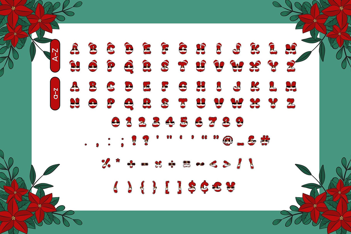 Fox Santa Color Font, a Symbol Font by Fox7 By Rattana (Photo 7 of 9)