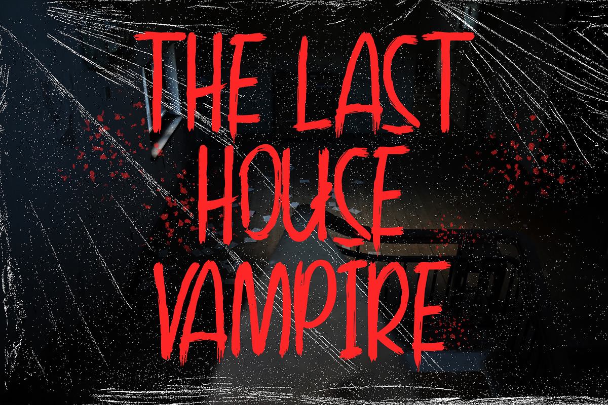 Vampire Roamer Brush Display Font, a Sans Serif Font by Maulana Creative (Photo 7 of 7)