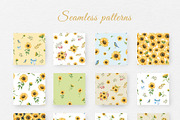 Watercolor Sunflowers Collection, a Seasonal Illustration by Navenzeles (Thumbnail 10 of 12)