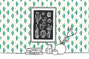 10 Cactus Patterns, a Pattern Graphic by Apolinarias Art (Thumbnail 6 of 9)