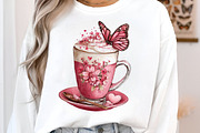 Valentines Day Coffee Cup Clipart, an Illustration by SinaCreation (Thumbnail 9 of 11)