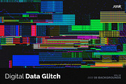 Digital Data Glitch V02, a Background Graphic by dvtchk (Thumbnail 1 of 6)