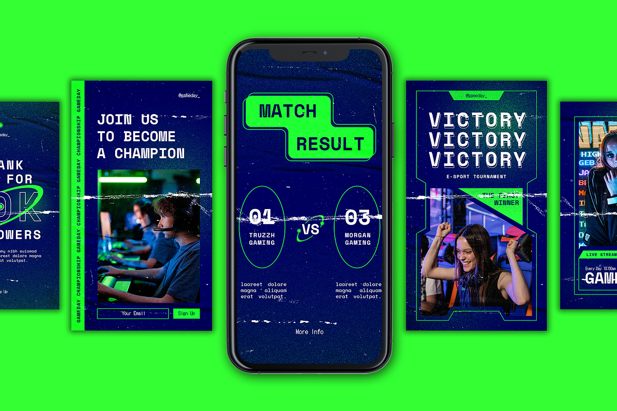Gaming Instagram Stories Template, a Social Media Template by Healltica.std (Photo 2 of 4)