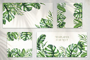 Tropical Leaves Watercolor Set, a Seasonal Illustration by NATASHA CHU (Thumbnail 4 of 13)