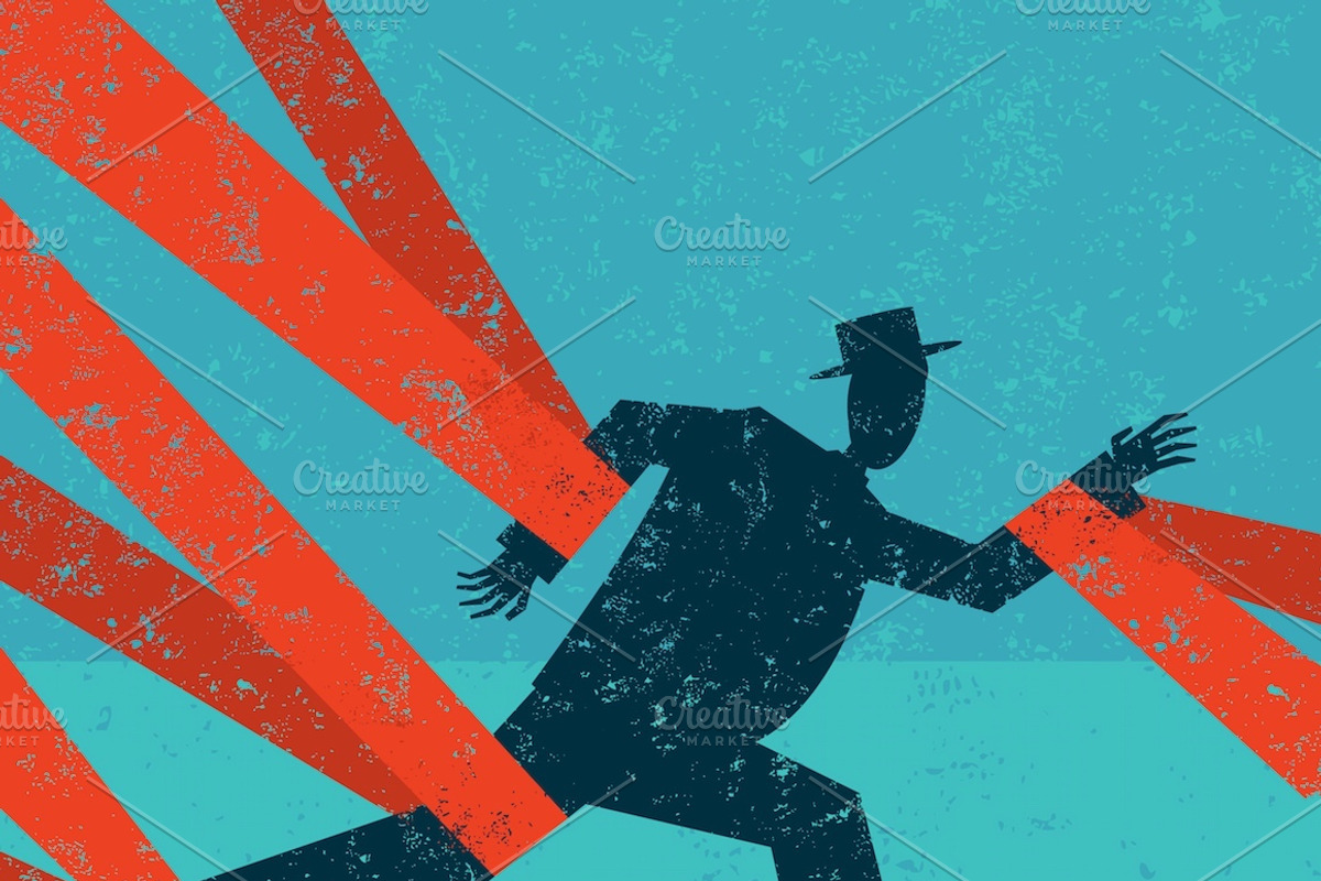 Caught in Red Tape, a Texture Illustration by retrorocket (Photo 2 of 2)