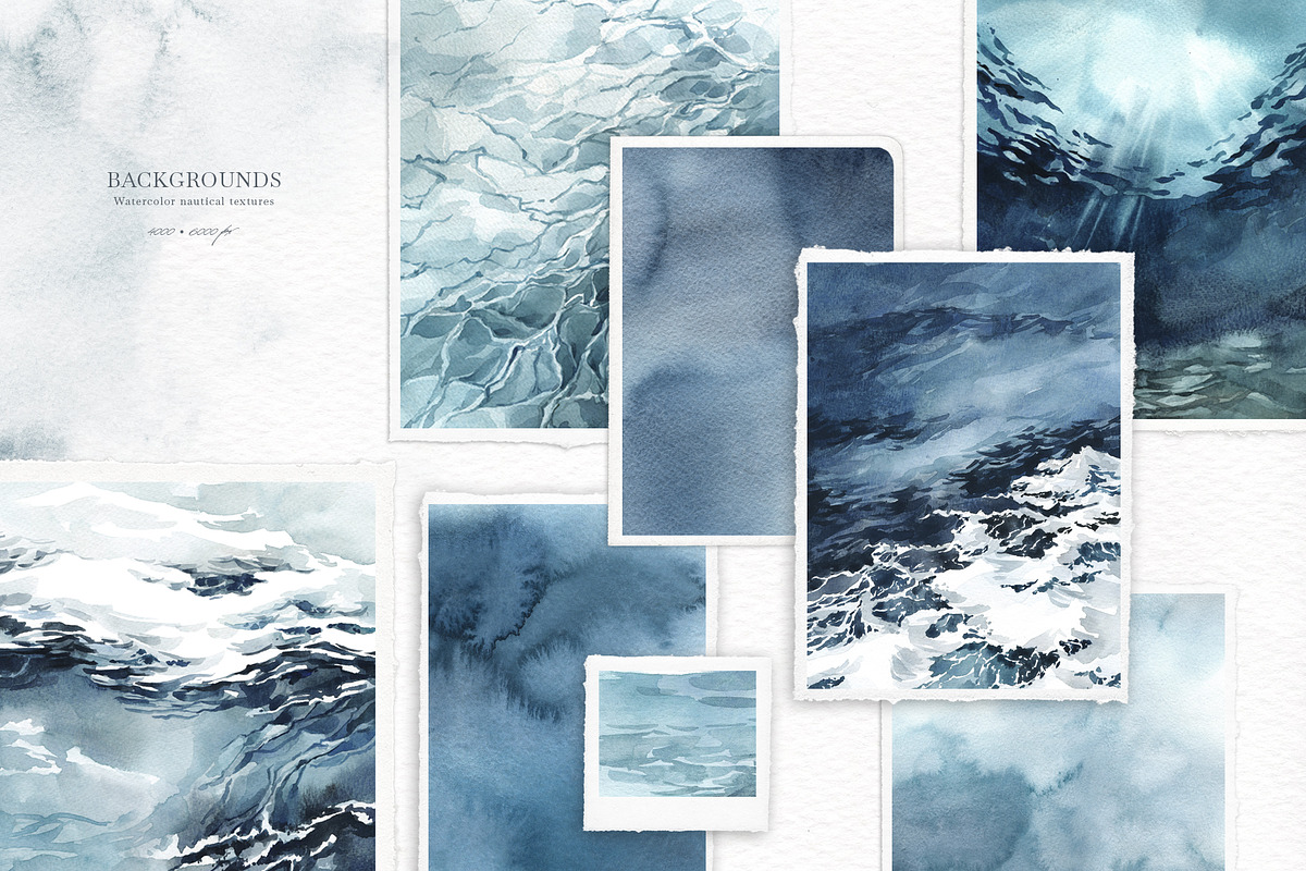 OCEANIA Watercolor set, an Animal Illustration by Anastezia Luneva (Photo 8 of 12)