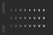 Mollen; 48 Geometric Font Family, a Sans Serif Font by Eko Bimantara (Thumbnail 4 of 12)
