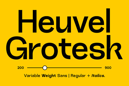 Heuvel Grotesk, a Sans Serif Font by Prioritype Co