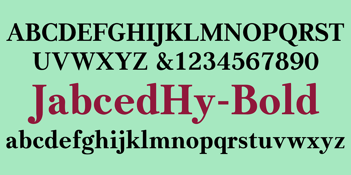 JabcedHy, a Serif Font by Ingrimayne Type (Photo 8 of 10)