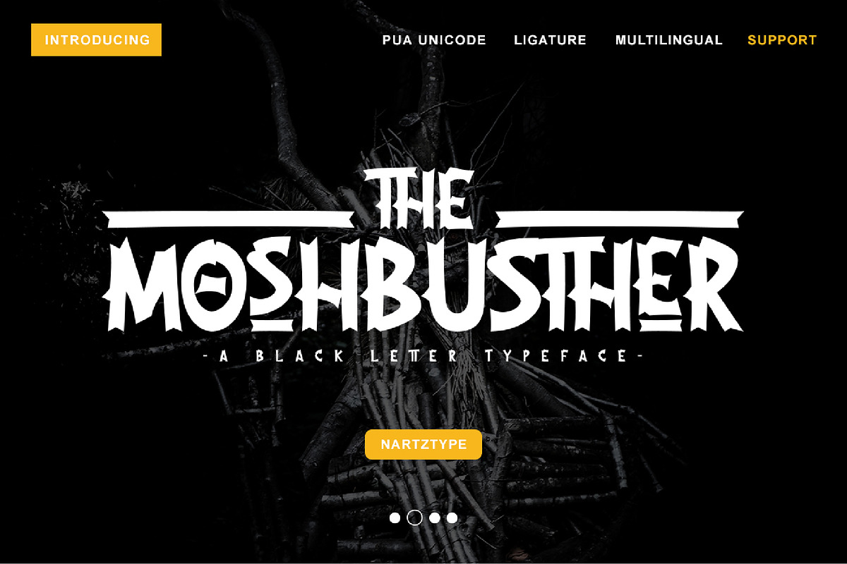 The Moshbusther, a Blackletter Font by Jaysx1 (Photo 1 of 10)
