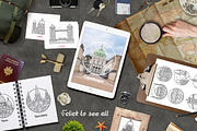 Travel Europe City Destinations, an Object Graphic by Alex Krugli (Thumbnail 4 of 6)