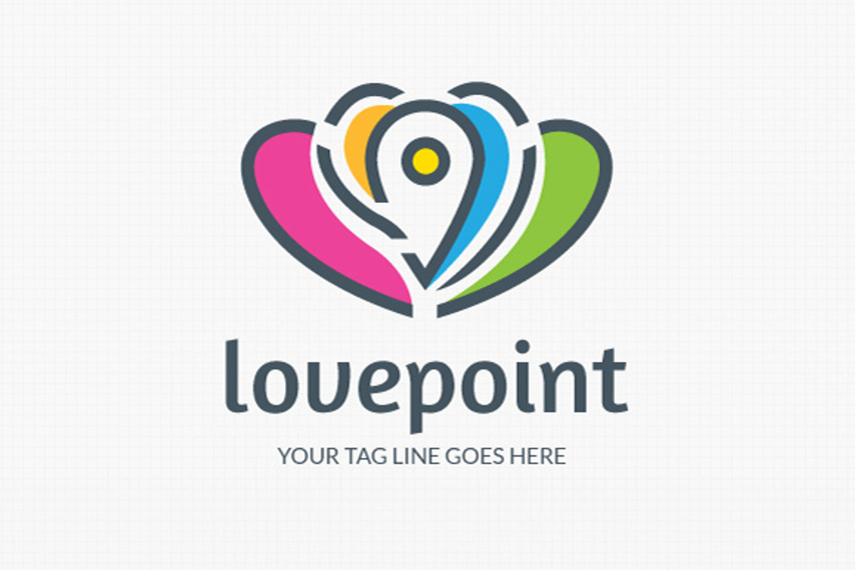 Love Point Logo Template, a Branding & Logo Template by salmon.black