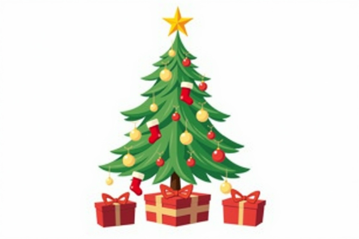 Cute Cartoon Xmas Trees, an Illustration by balal (Photo 10 of 11)
