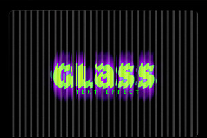 Glowing Glass Text Effect PSD, a Mockup by McLittle Stock