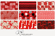 80 red geometric seamless pattern, a Pattern Graphic by Poppy Lane Studio (Thumbnail 6 of 11)
