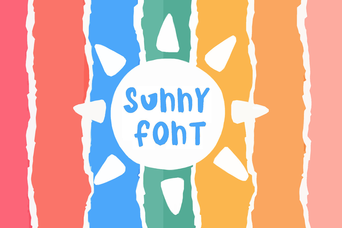 Sunny is a funny cute child font., a Script Font by SketchArtStudio (Photo 1 of 5)